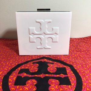 Tory Burch Acrylic Clutch with Chain
